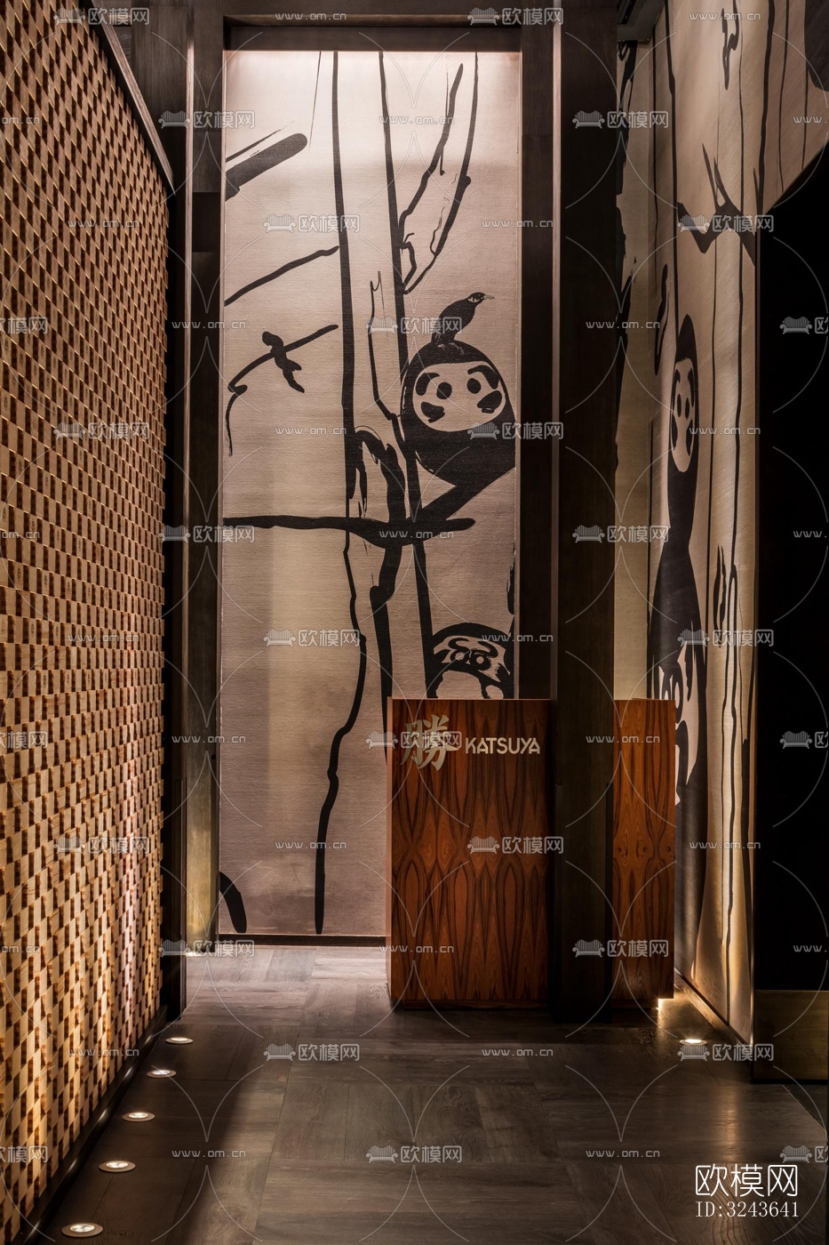 日式西餐厅效果图下载（渲染图19）