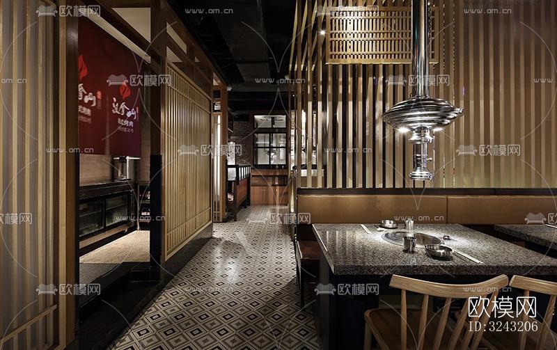 日式日韩料理效果图下载（渲染图6）