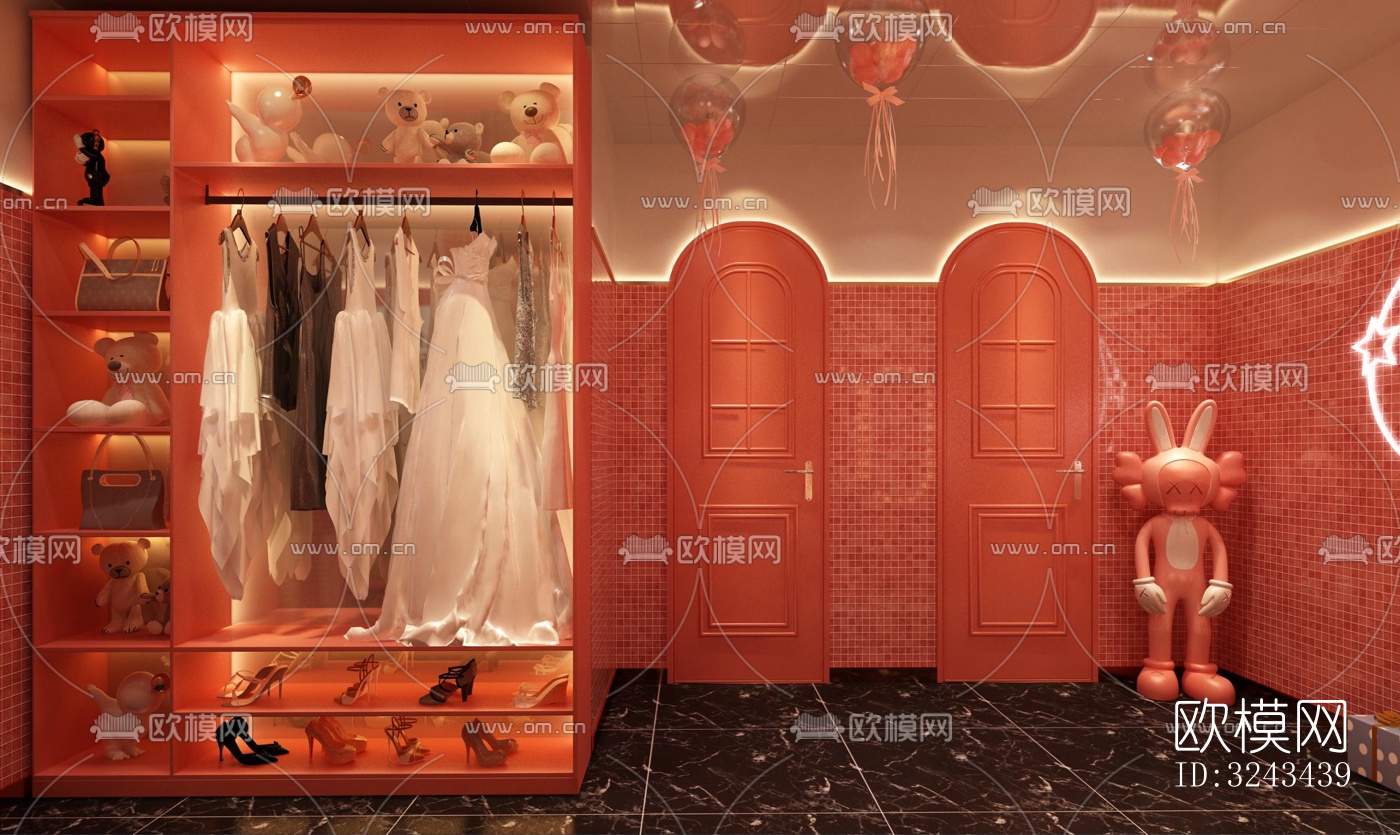 现代火锅烤肉效果图下载（渲染图6）