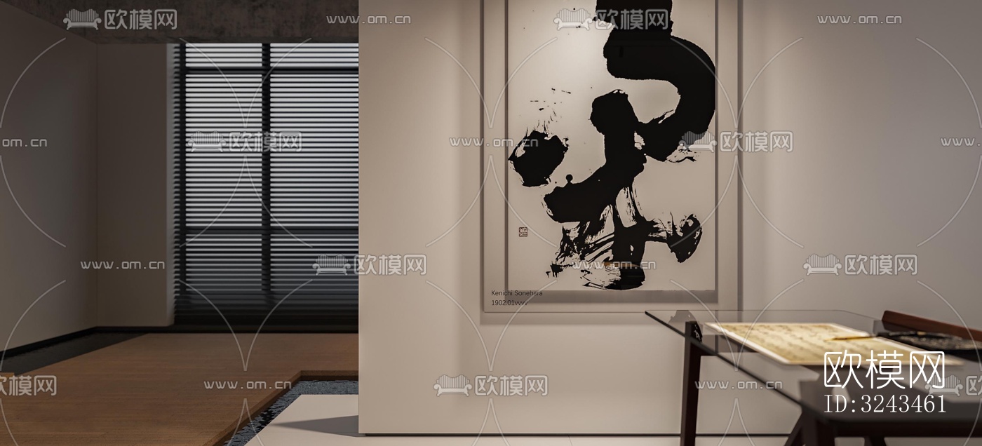 新中式茶馆效果图下载（渲染图2）