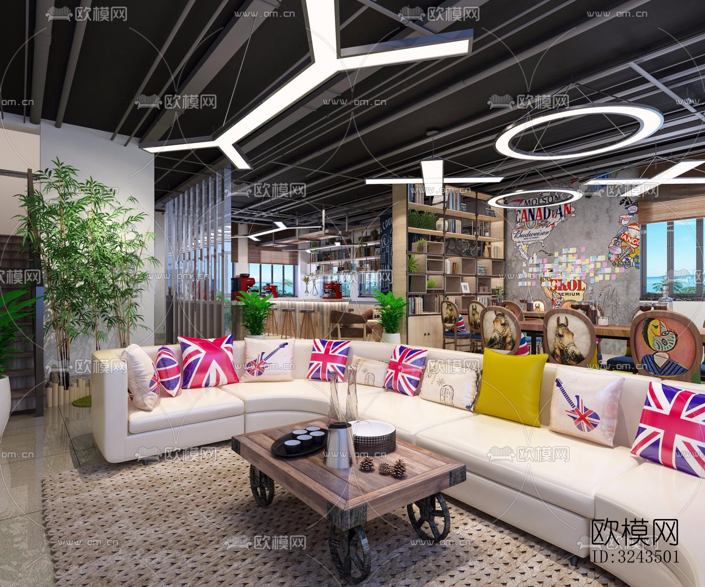 工业风蛋糕甜品效果图下载（渲染图6）