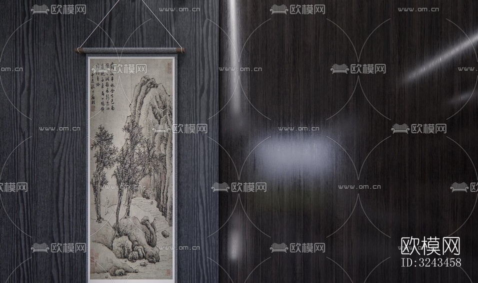新中式茶馆效果图下载(渲染图3)