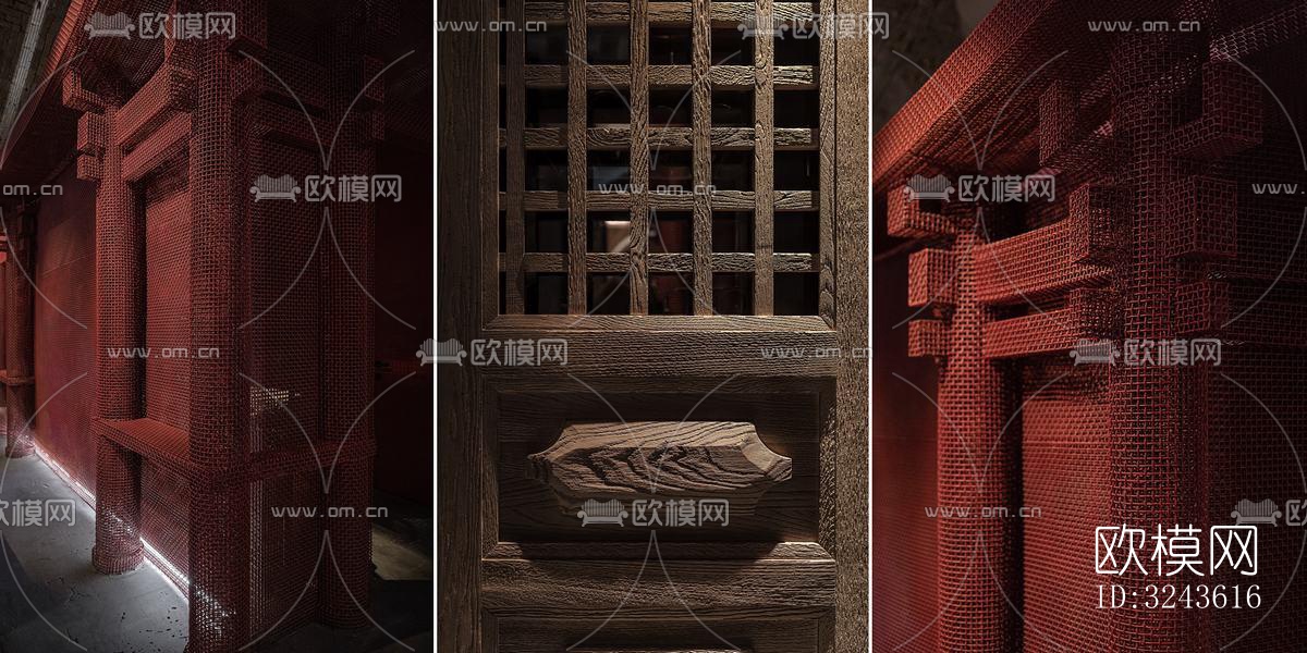 侘寂西餐厅效果图下载（渲染图1）