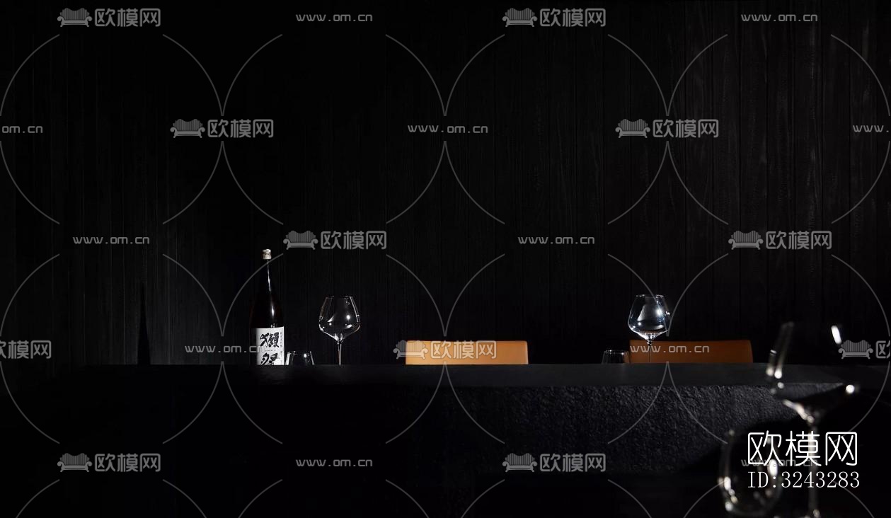 日式日韩料理效果图下载（渲染图11）