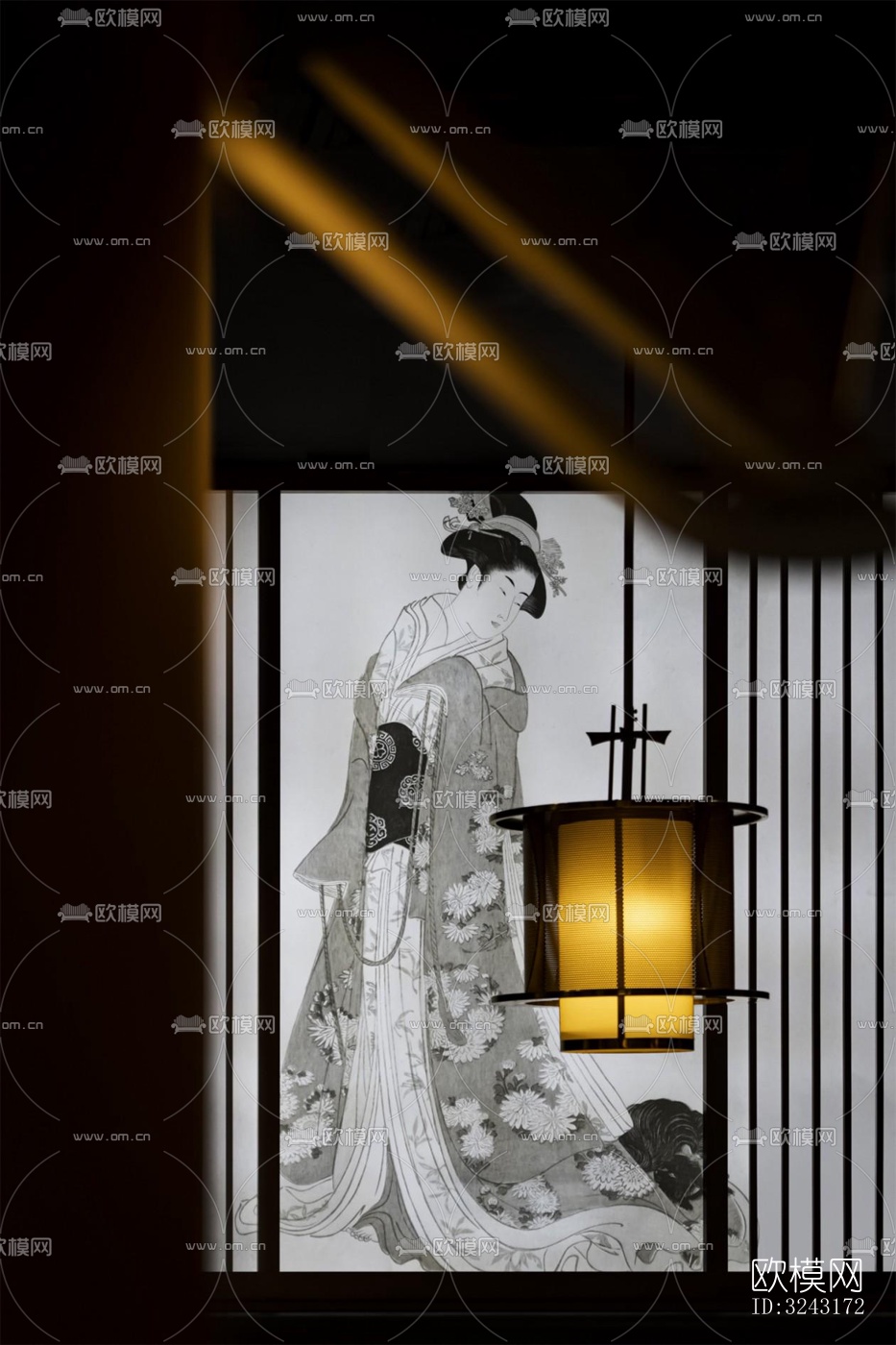 日式日韩料理效果图下载（渲染图2）