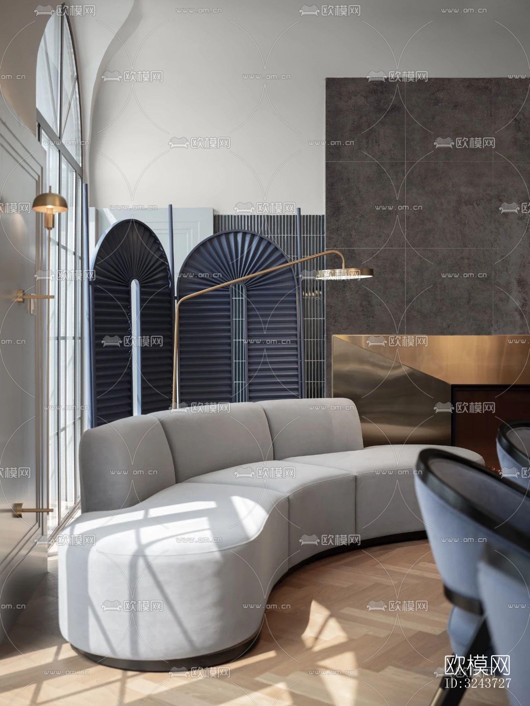 现代西餐厅效果图下载（渲染图12）