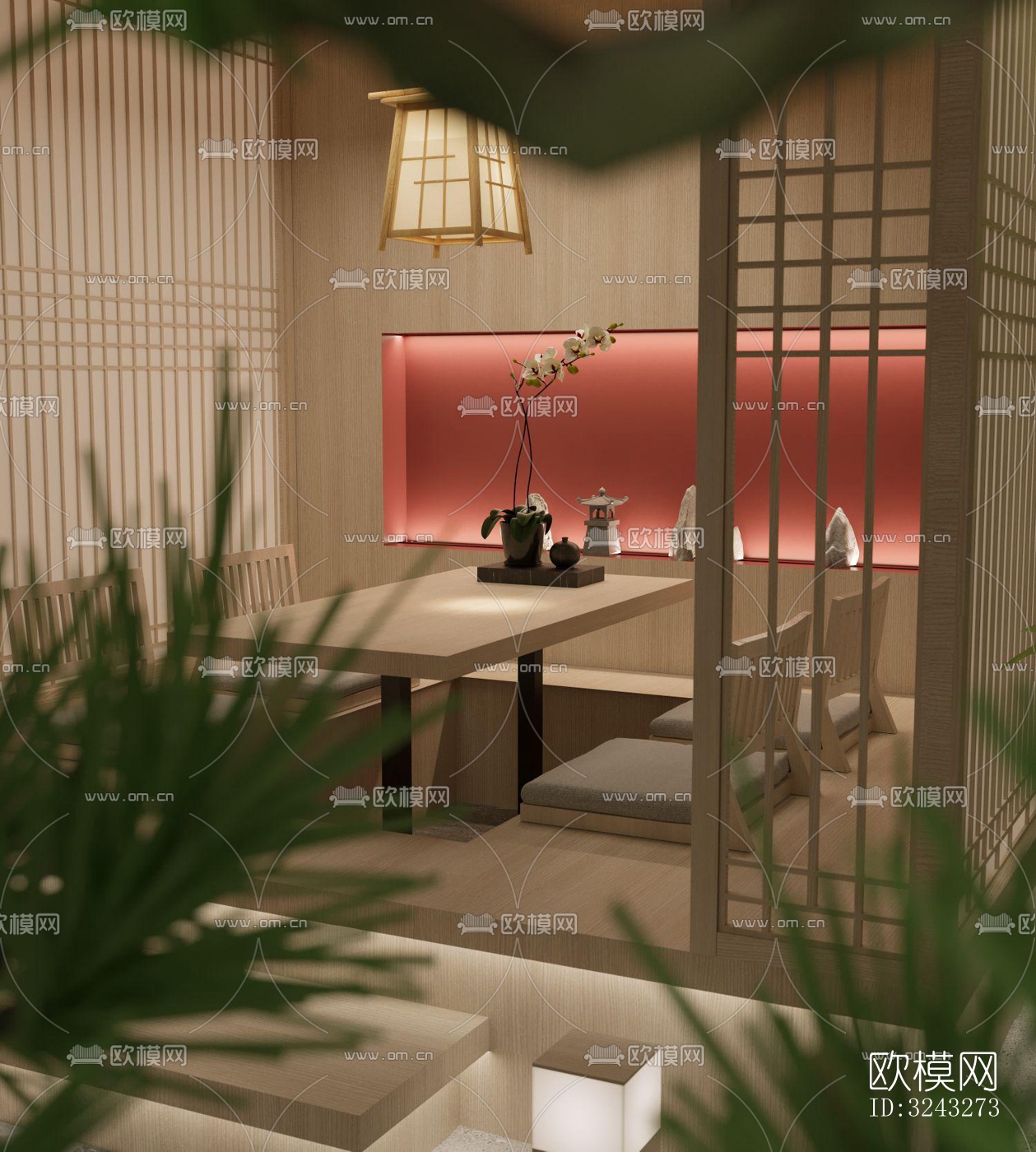 日式日韩料理效果图下载（渲染图7）