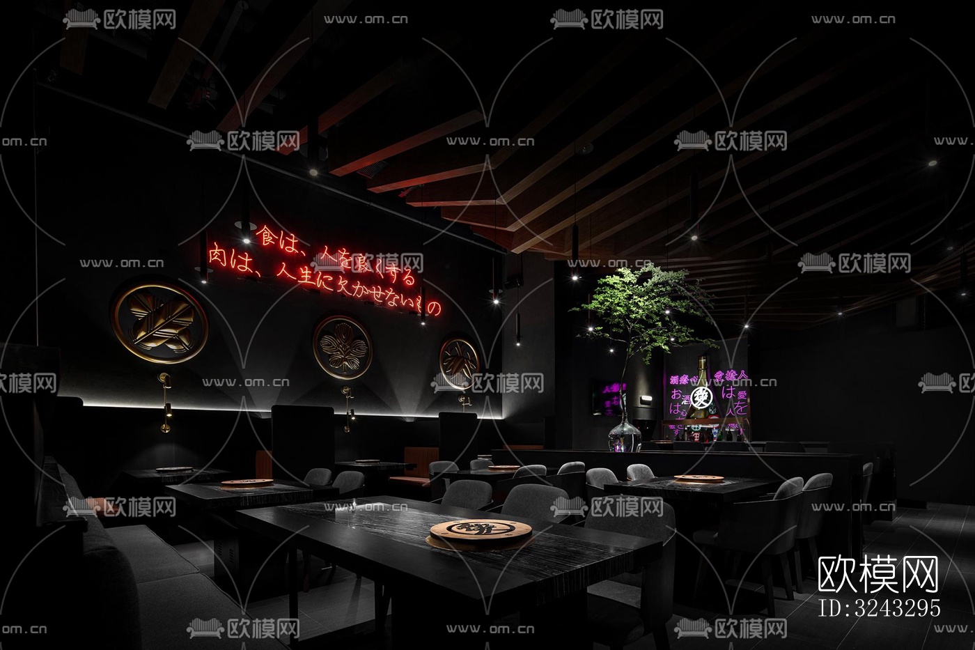 现代日韩料理效果图下载（渲染图13）