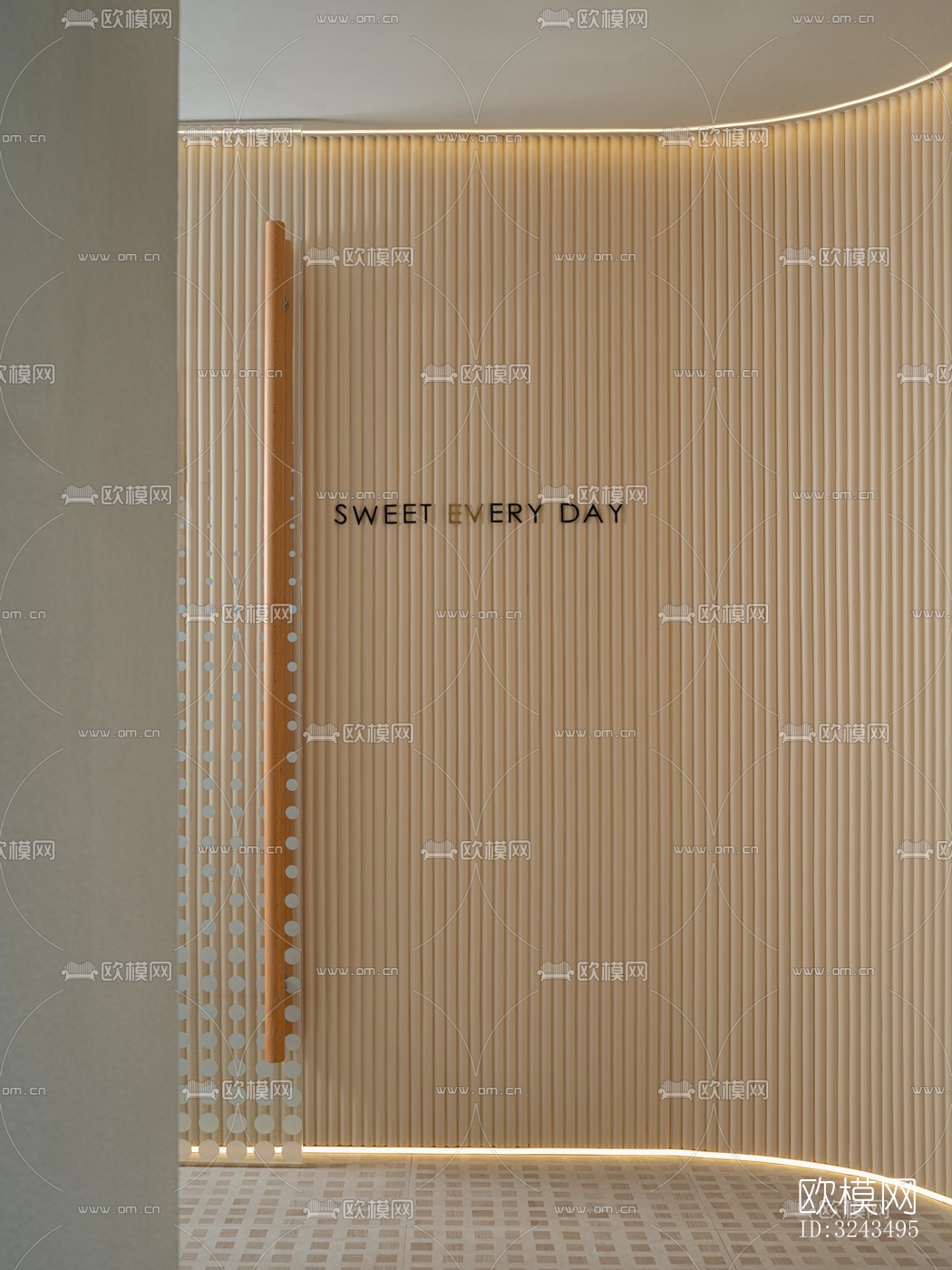 奶油风蛋糕甜品效果图下载（渲染图6）