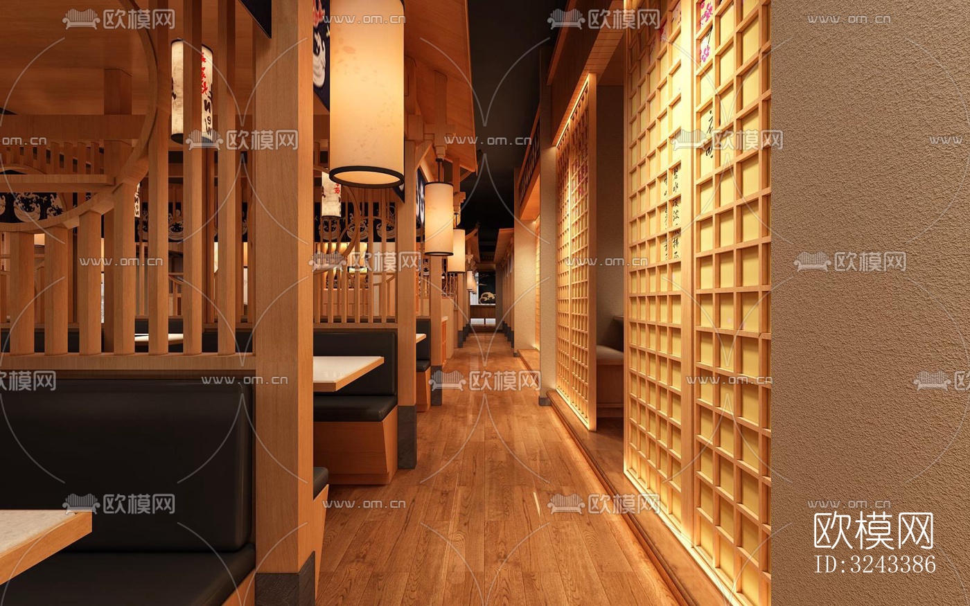 日式火锅烤肉效果图下载（渲染图5）