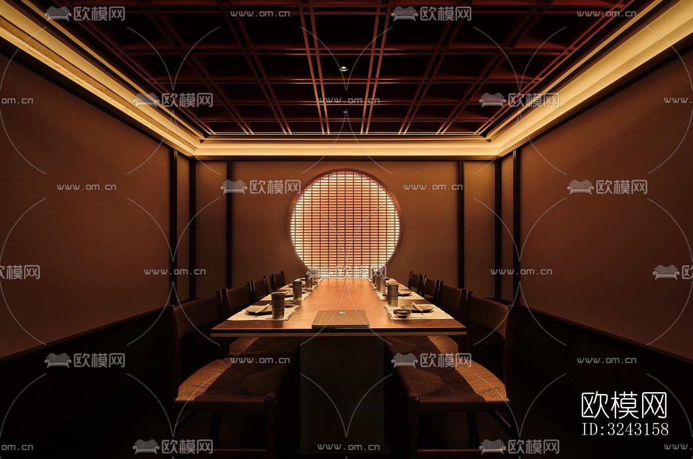 日式日韩料理效果图下载（渲染图6）