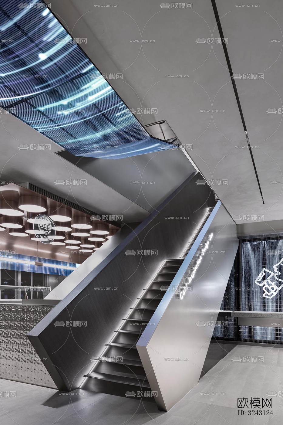 现代咖啡奶茶效果图下载（渲染图4）