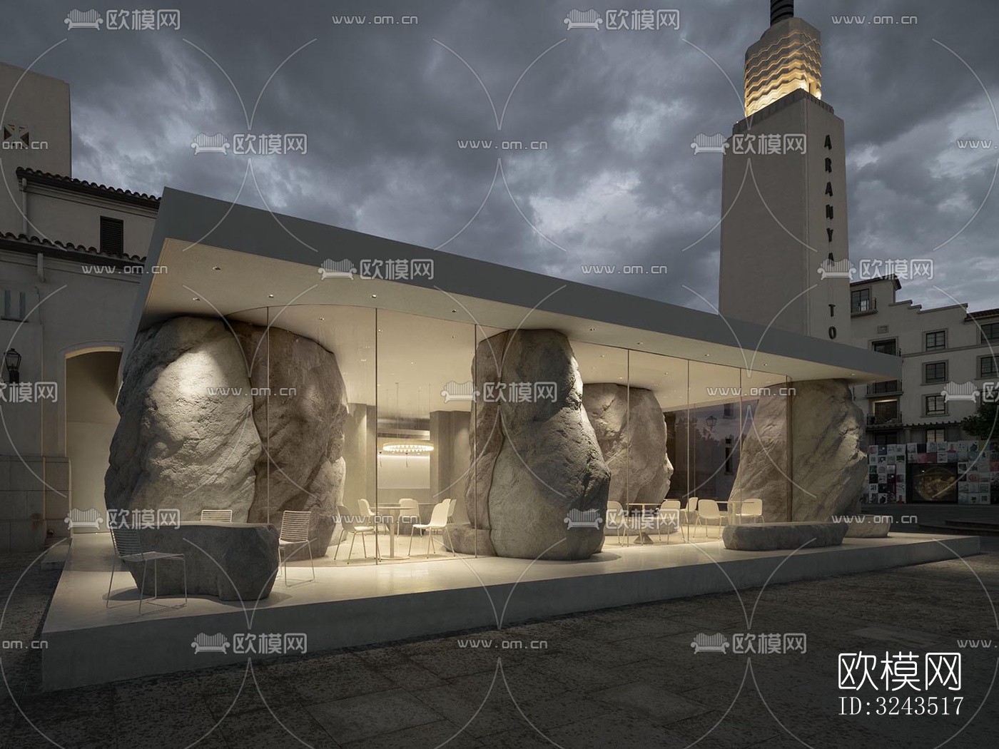 现代蛋糕甜品效果图下载（渲染图11）