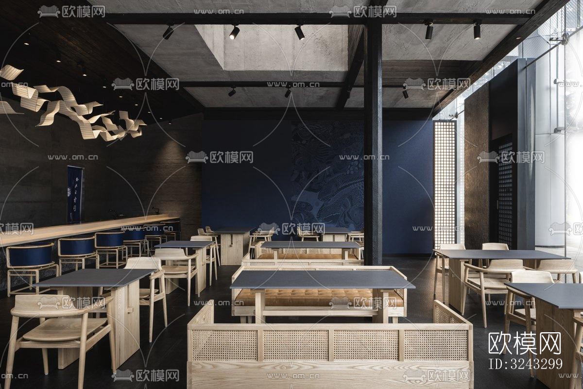 现代日韩料理效果图下载（渲染图6）