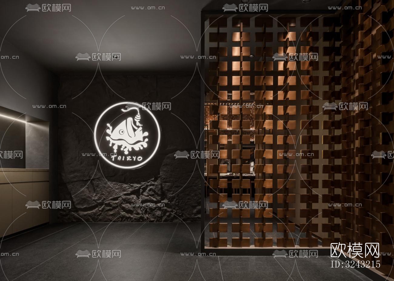 日式日韩料理效果图下载（渲染图1）