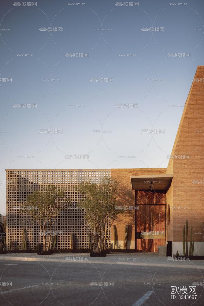 现代西餐厅效果图下载（渲染图9）