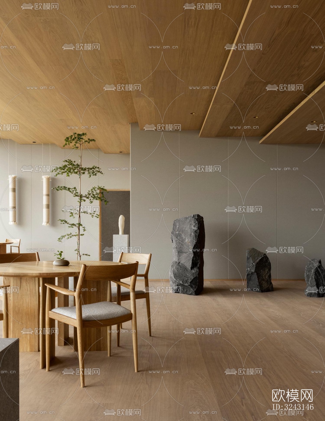 日式日韩料理效果图下载（渲染图1）