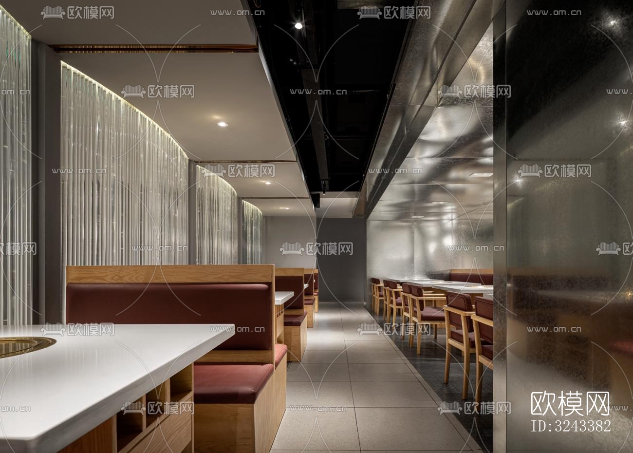 日式火锅烤肉效果图下载（渲染图2）