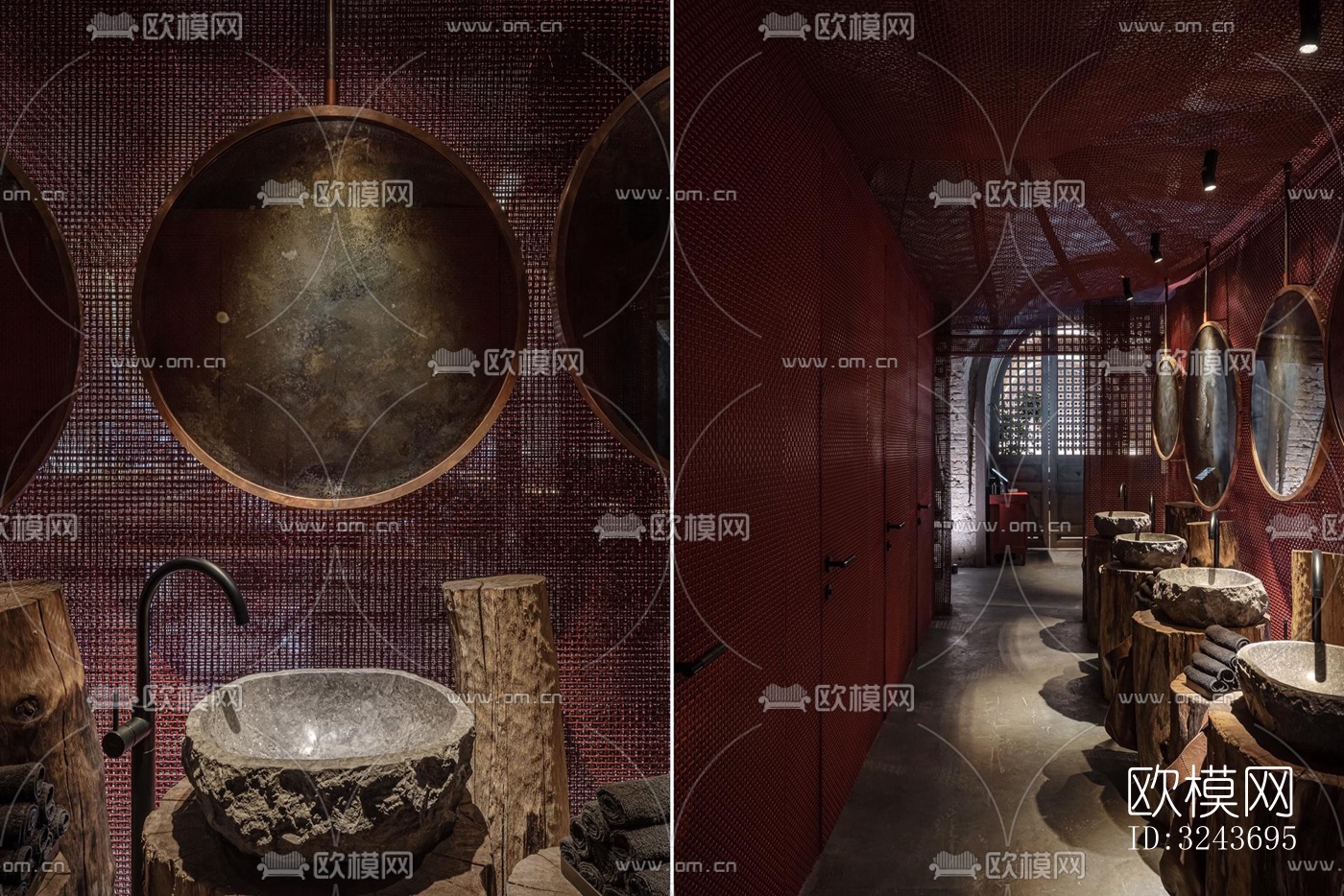 现代西餐厅效果图下载（渲染图6）