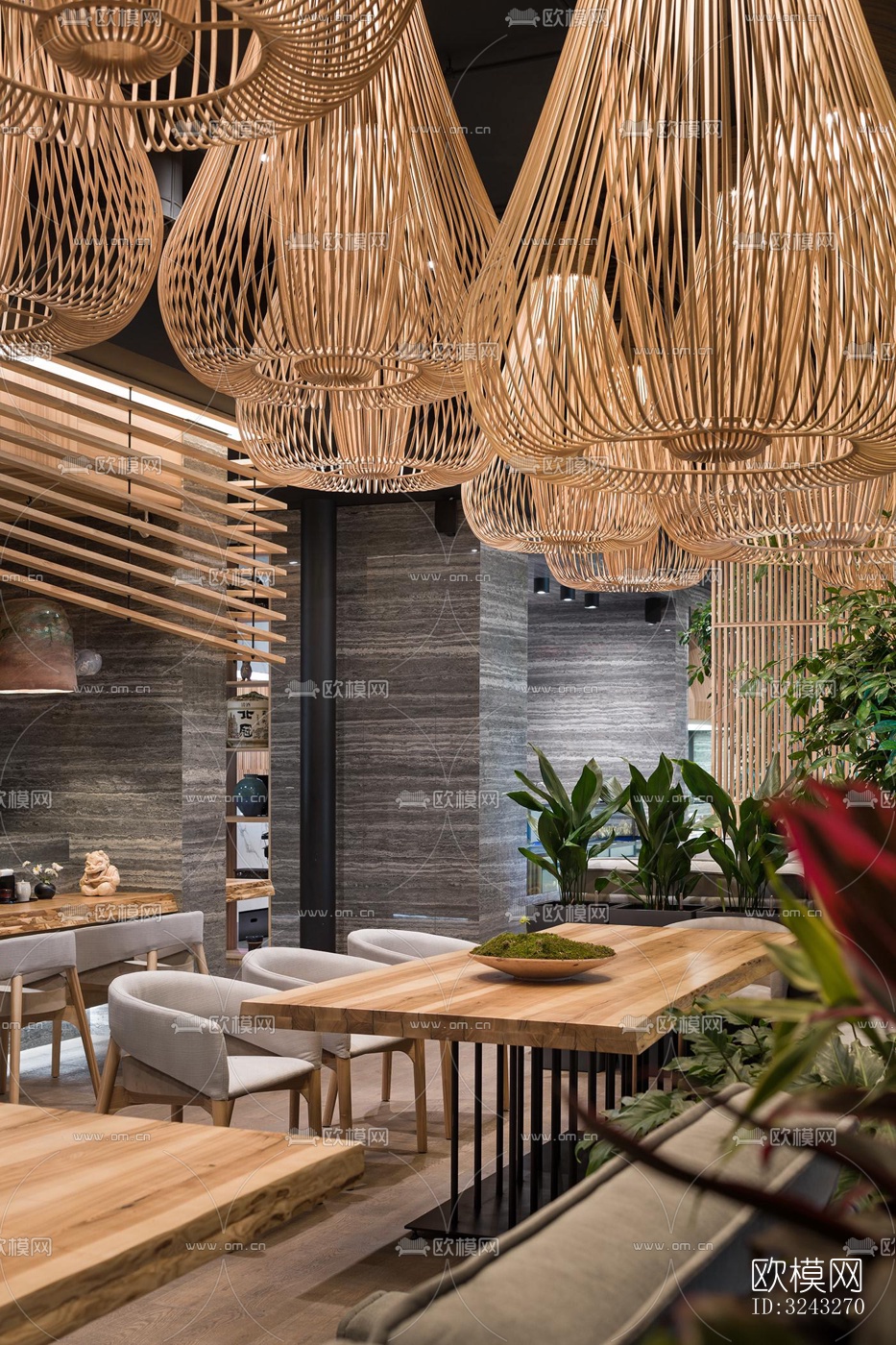 日式日韩料理效果图下载（渲染图2）