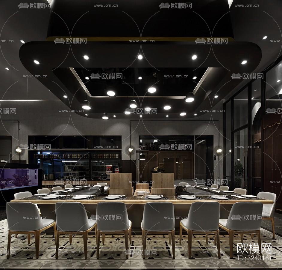 日式日韩料理效果图下载（渲染图1）