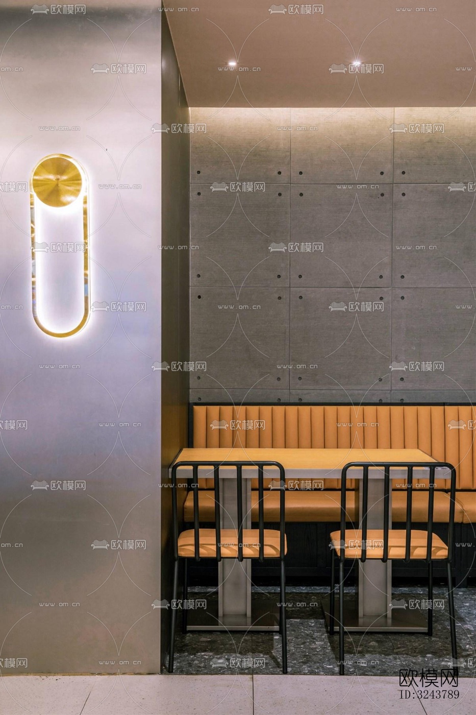 现代西餐厅效果图下载（渲染图5）