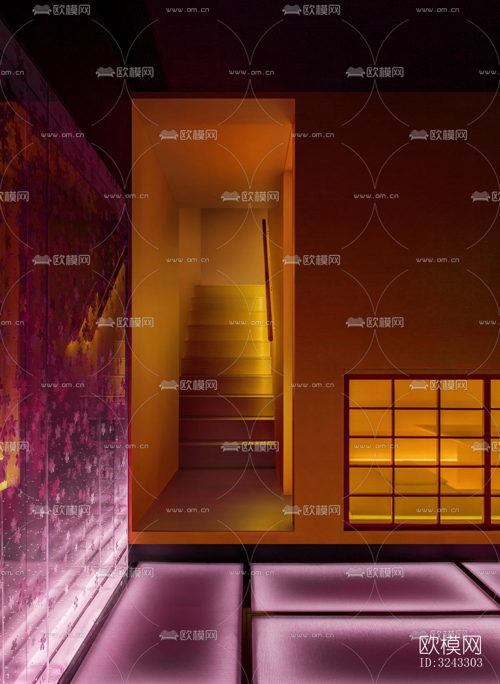 现代日韩料理效果图下载（渲染图6）