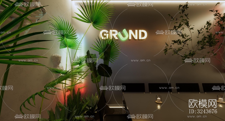 現(xiàn)代西餐廳效果圖下載(渲染圖9)