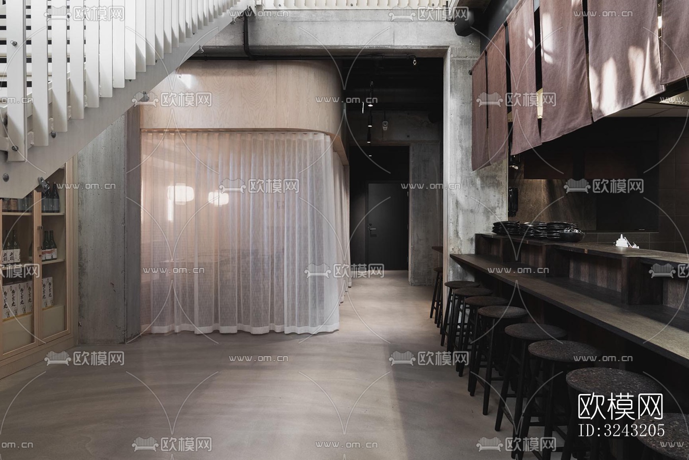 日式日韩料理效果图下载（渲染图7）