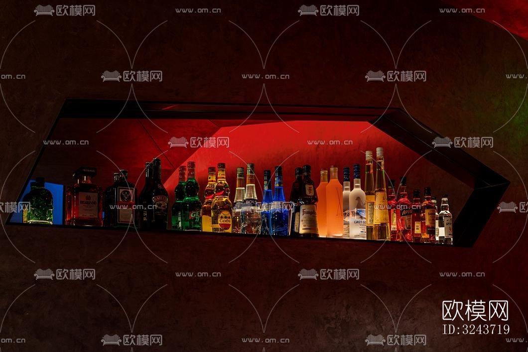 现代西餐厅效果图下载（渲染图9）