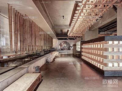 侘寂日韩料理效果图下载（渲染图3）