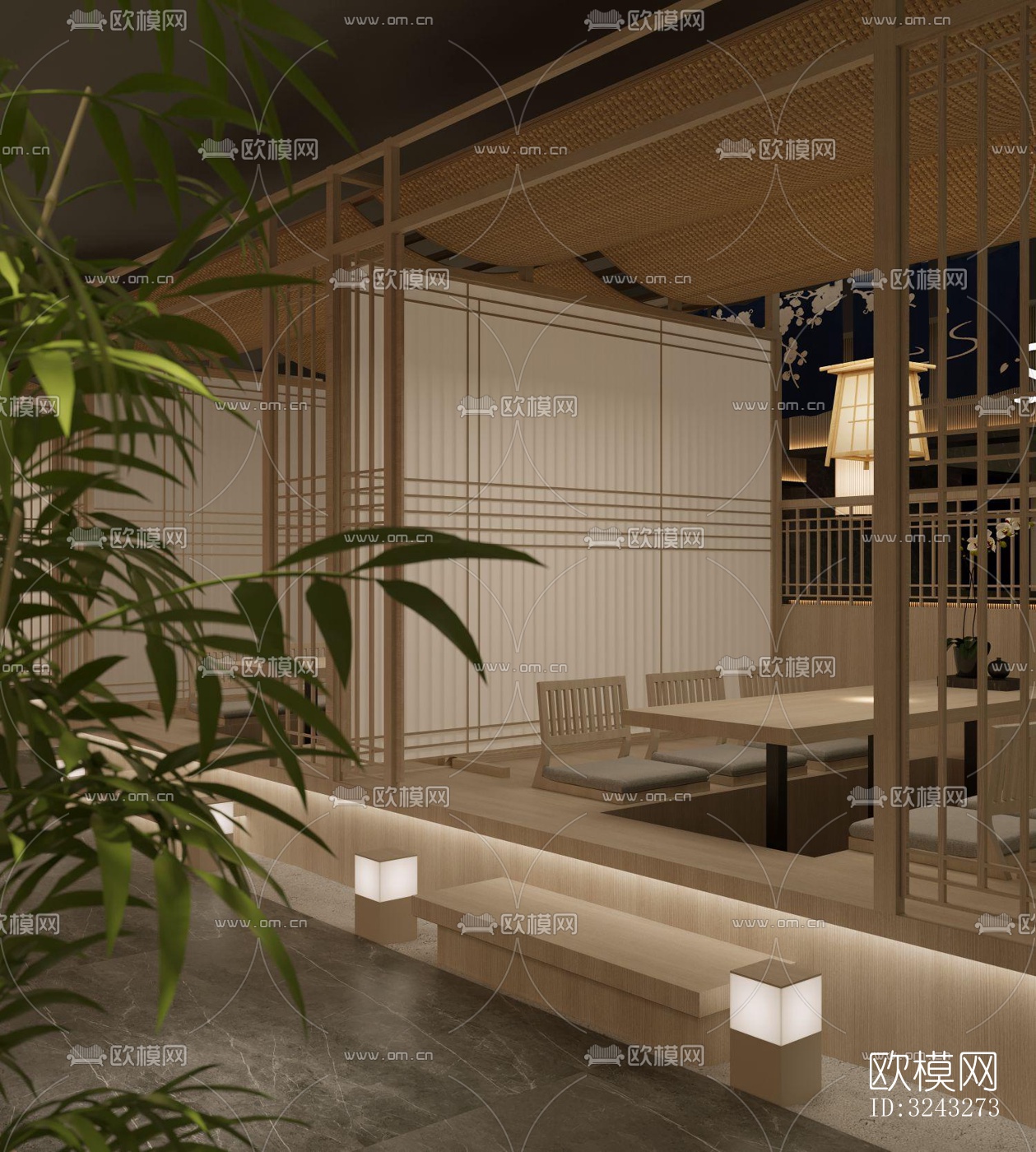 日式日韩料理效果图下载（渲染图6）