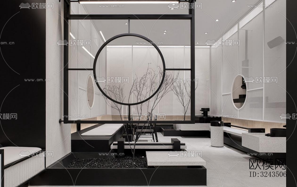 新中式蛋糕甜品效果图下载（渲染图3）