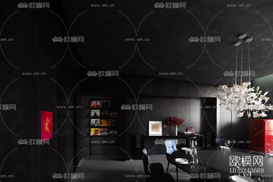 现代西餐厅效果图下载(渲染图20)