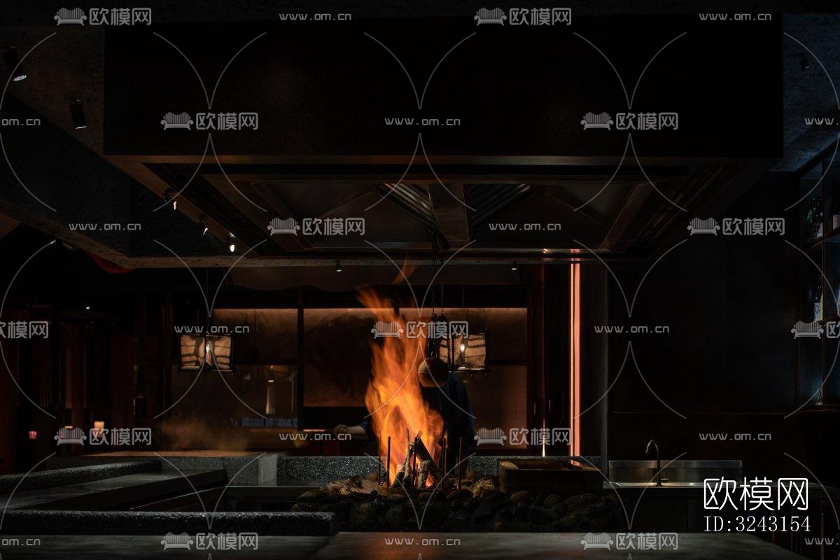 日式日韩料理效果图下载（渲染图10）