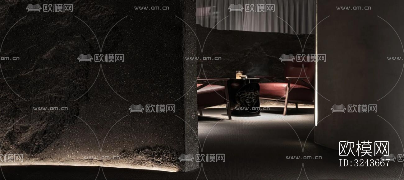 现代西餐厅效果图下载（渲染图6）