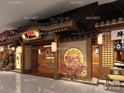 日式火锅烤肉效果图下载（渲染图2）