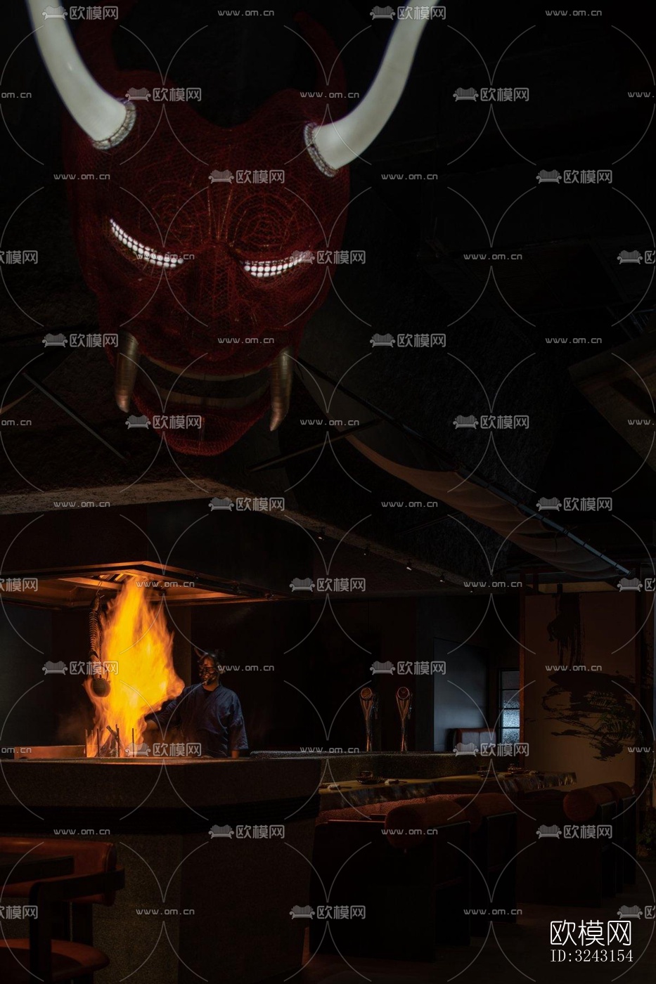 日式日韩料理效果图下载（渲染图7）