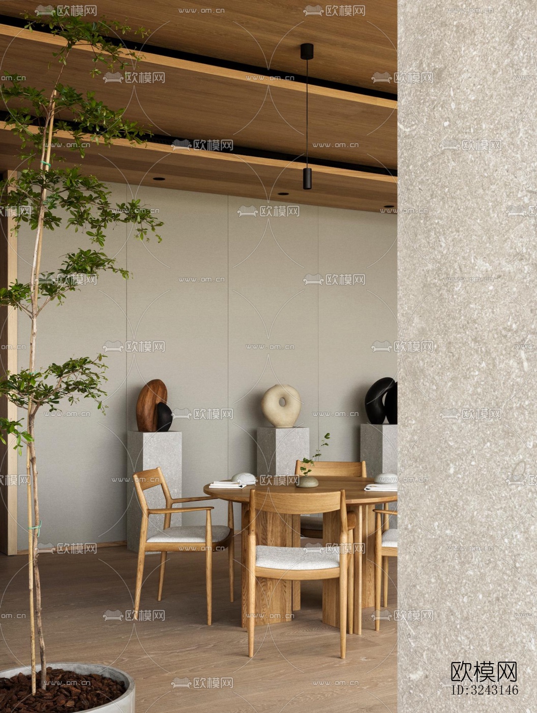 日式日韩料理效果图下载（渲染图17）