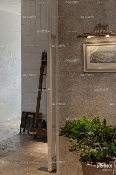 美式西餐廳效果圖下載(渲染圖6)