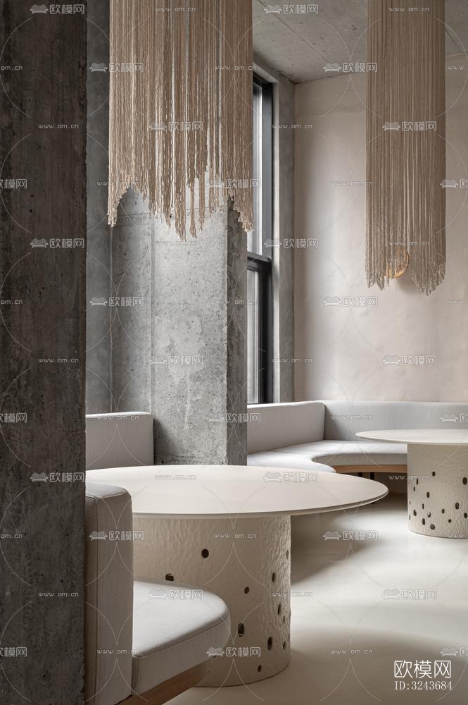 现代西餐厅效果图下载（渲染图16）