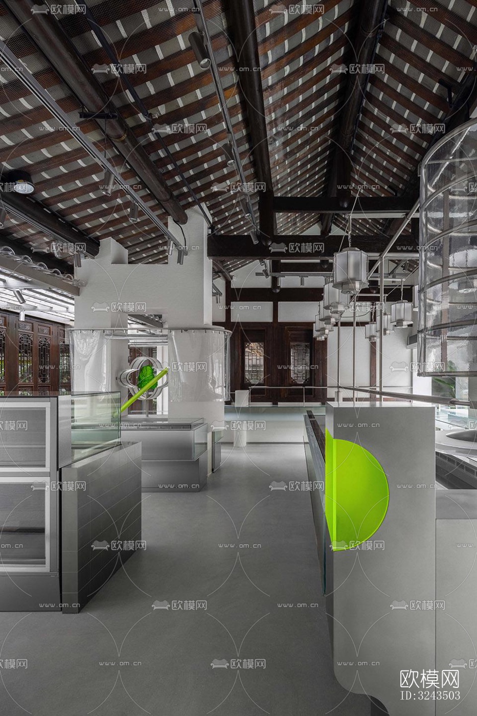 新中式蛋糕甜品效果图下载（渲染图1）