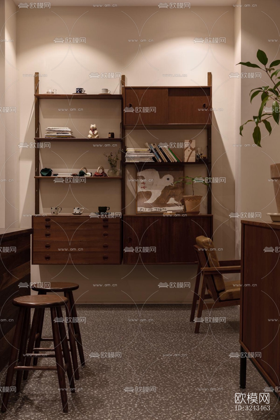 侘寂蛋糕甜品效果图下载（渲染图5）