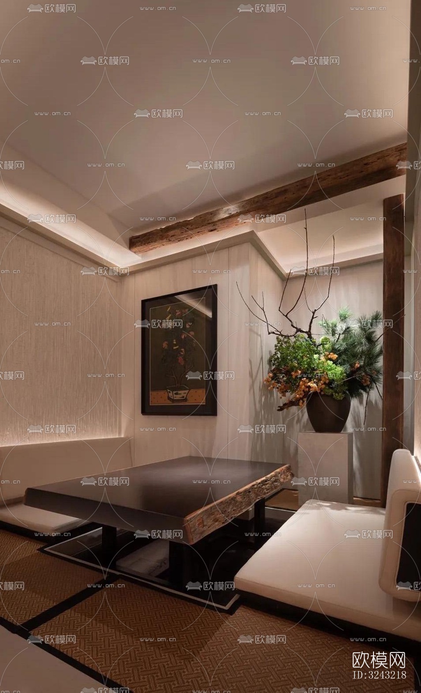 日式日韩料理效果图下载（渲染图7）