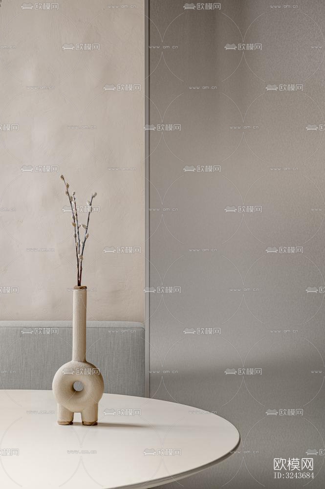 现代西餐厅效果图下载（渲染图6）