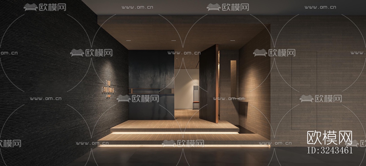 新中式茶馆效果图下载（渲染图1）