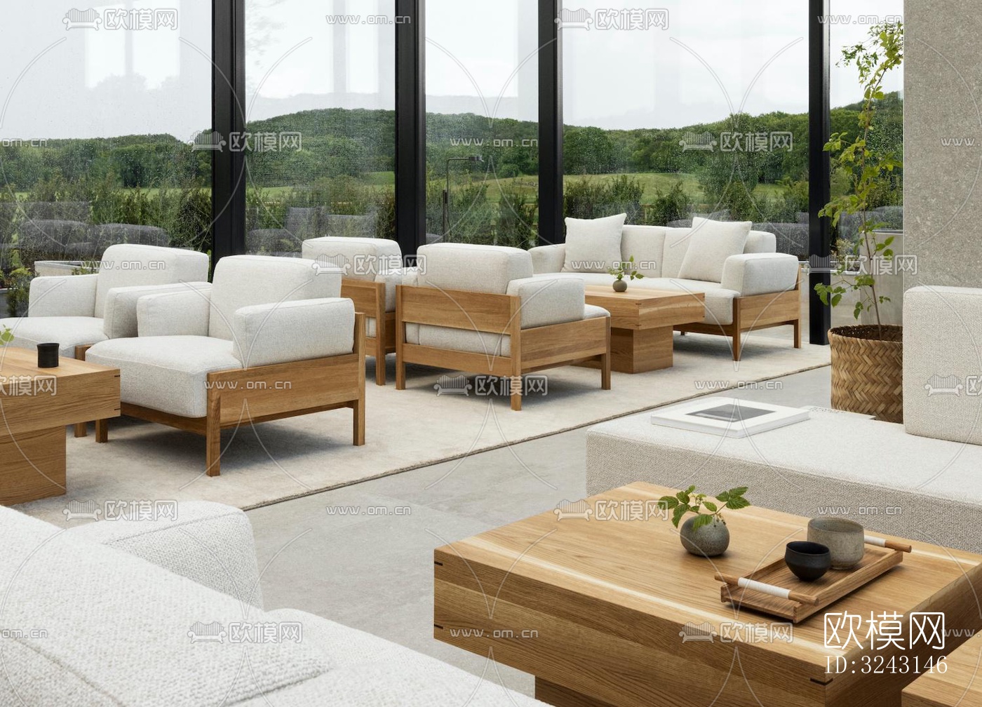 日式日韩料理效果图下载（渲染图2）