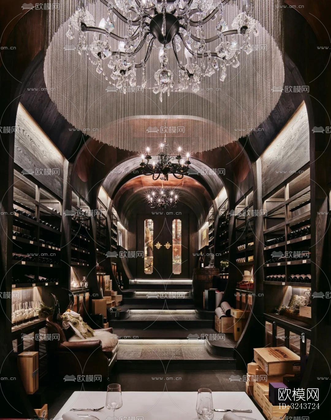 现代西餐厅效果图下载（渲染图13）