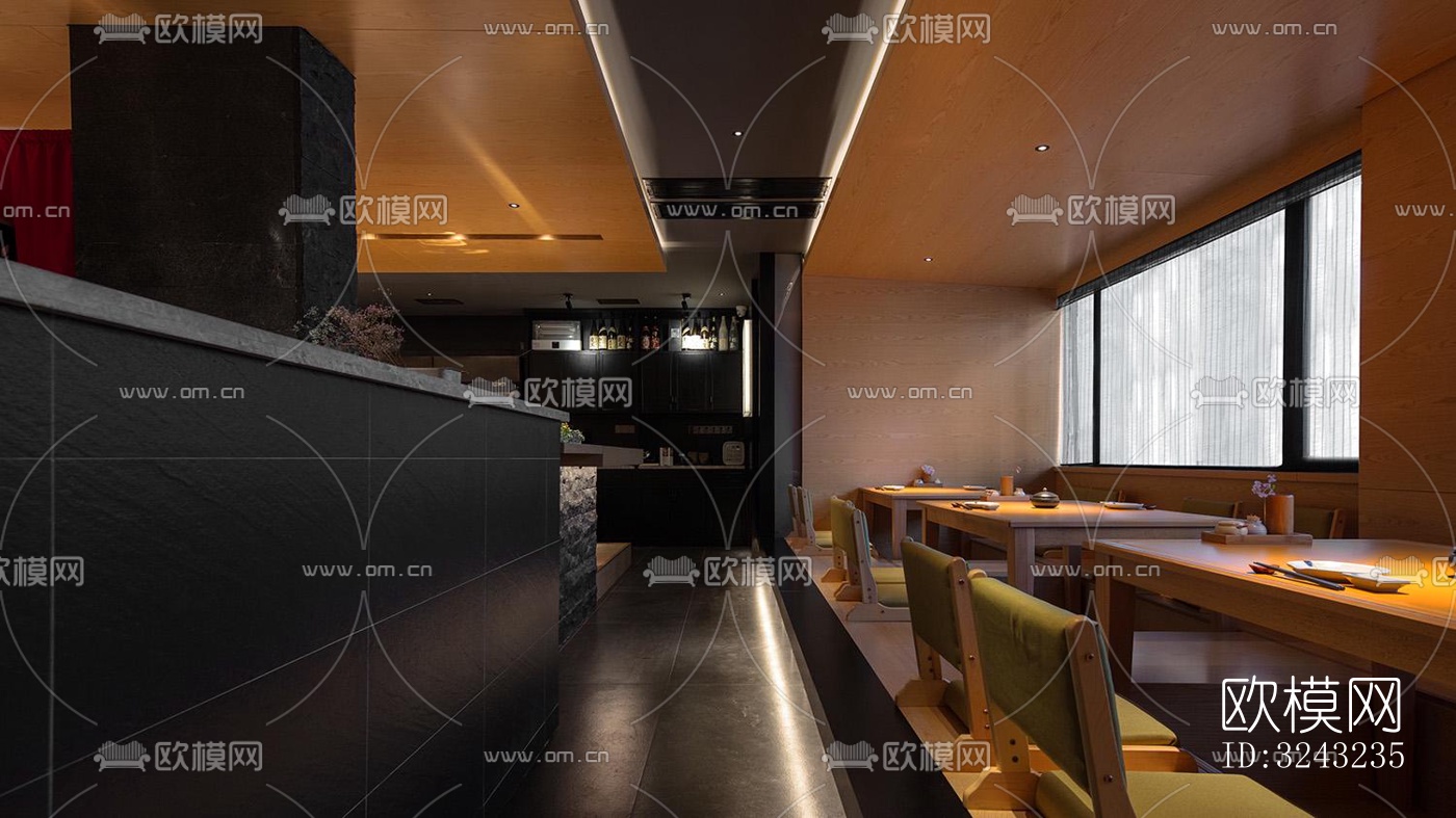 日式日韩料理效果图下载（渲染图5）