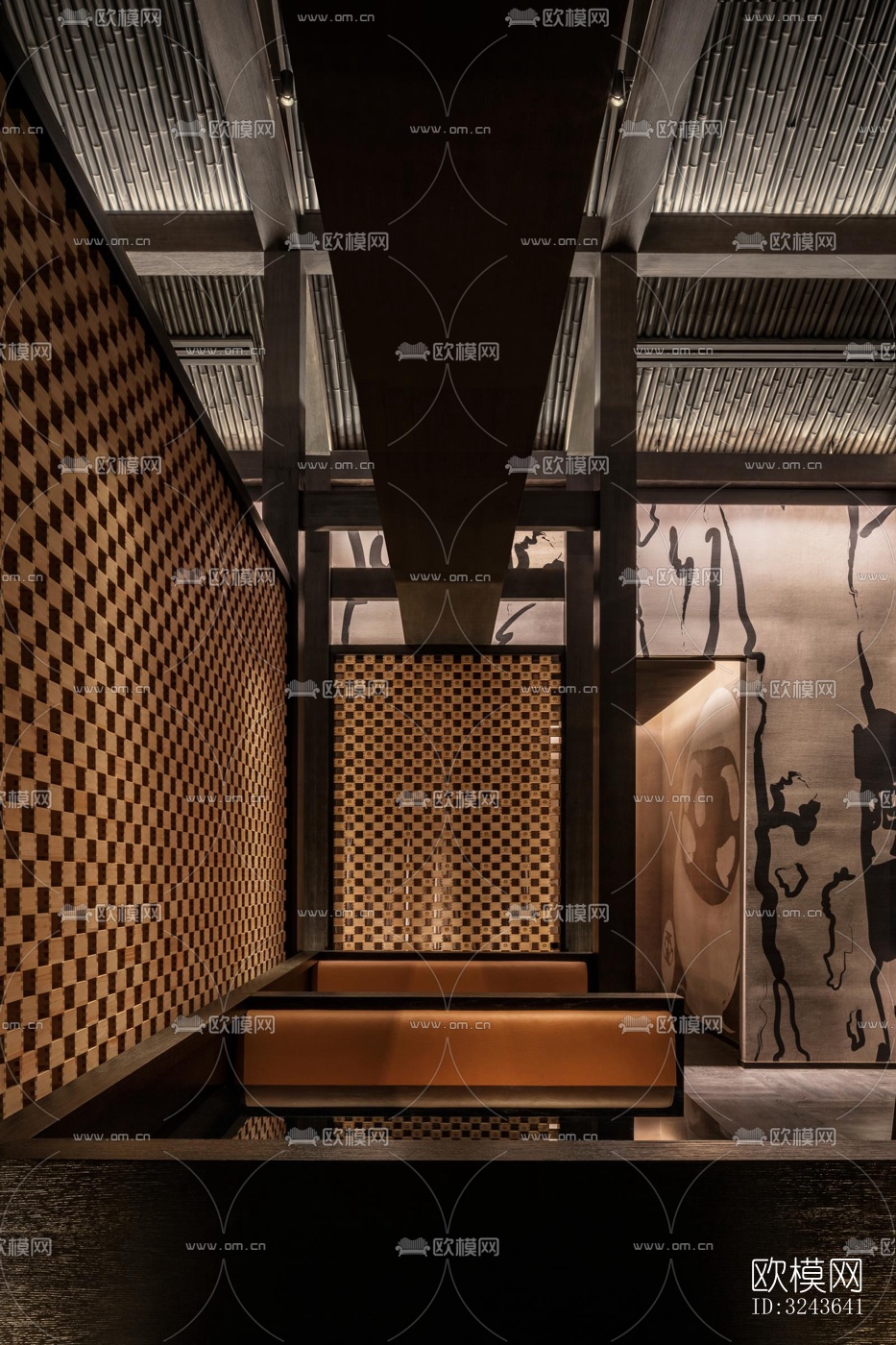 日式西餐厅效果图下载（渲染图6）